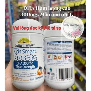 (Bill Úc)NW Kids Smart DHA 300mg Triple Strength - Bổ sung DHA cho trẻ từ  1 tuổi 50 viên