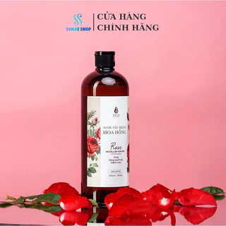 Nước Tẩy Trang Hoa Hồng Mela, làm sạch dịu nhẹ, rất tốt cho da mụn 500ml