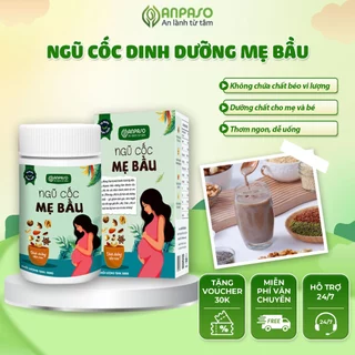 Ngũ Cốc Bầu Bổ Sung Dinh Dưỡng Anpaso - Bột Sữa Ngũ Cốc Cho Bà Bầu Hạt Óc Chó Macca Hạnh Nhân Không Đường 500g