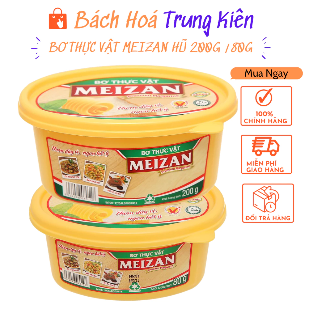 Bơ thực vật meizan 80g-200g - Bách Hoá Trung Kiên