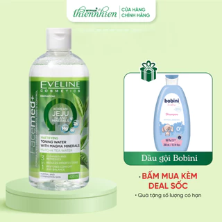 [Tặng dầu gội Bobini] Nước hoa hồng Eveline Facemed+ kiềm dầu với khoáng chất Magma 400ML