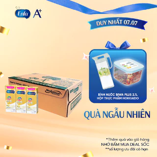 Thùng 24 hộp Sữa bột pha sẵn Enfagrow A+ 360° Brain DHA+ - Hương vị Vanilla -Hộp 180ml