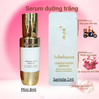 (Set 5 gói) Serum dưỡng trắng da Sulwhasoo bạch sâm Brightening Serum cho da căng bóng sáng khỏe