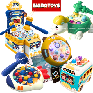 Đồ chơi đập chuột chũi nhiều mẫu thú vị dành cho bé, có nhạc và đèn siêu xinh - NANOTOYS STORE