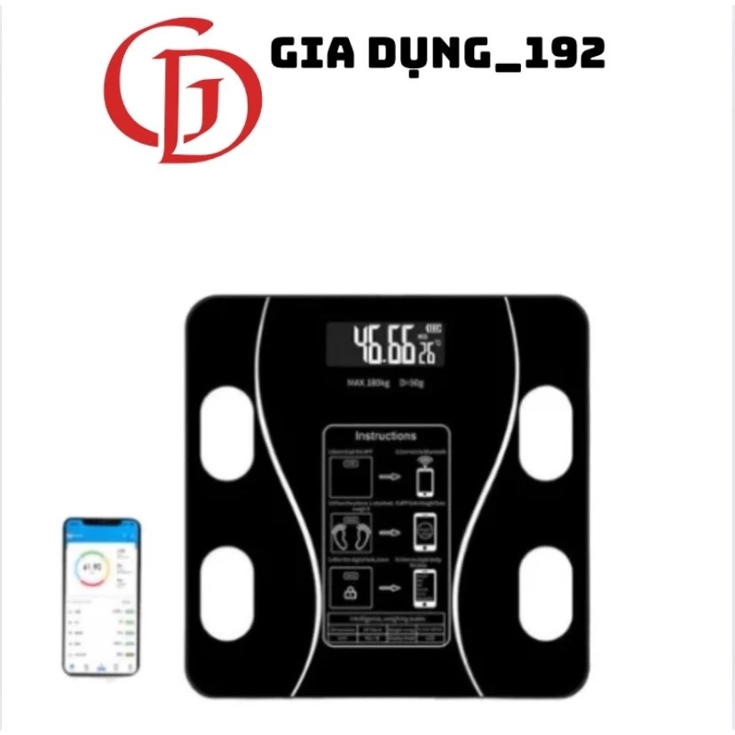 Cân Điện Tử PLSHARK Kết Nối Bluetooth Phân Tích Chỉ Số Cơ Thể Mẫu Mới