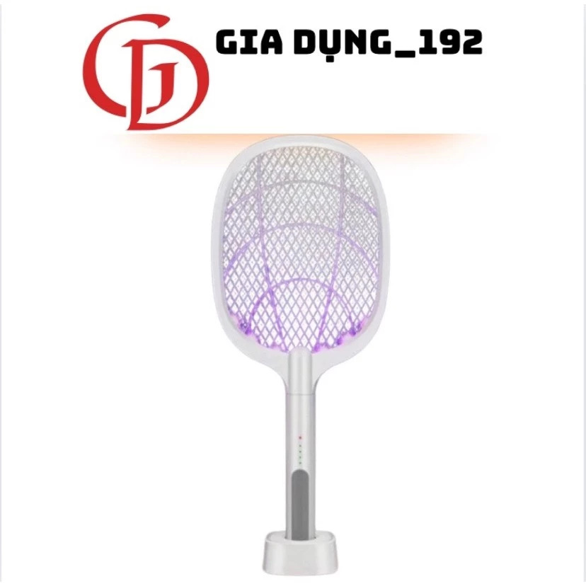 Vợt muỗi PLSHARK kiêm đèn bắt muỗi 2 in 1 tự động sạc tích điện [ HÀNG CHÍNH HÃNG ]