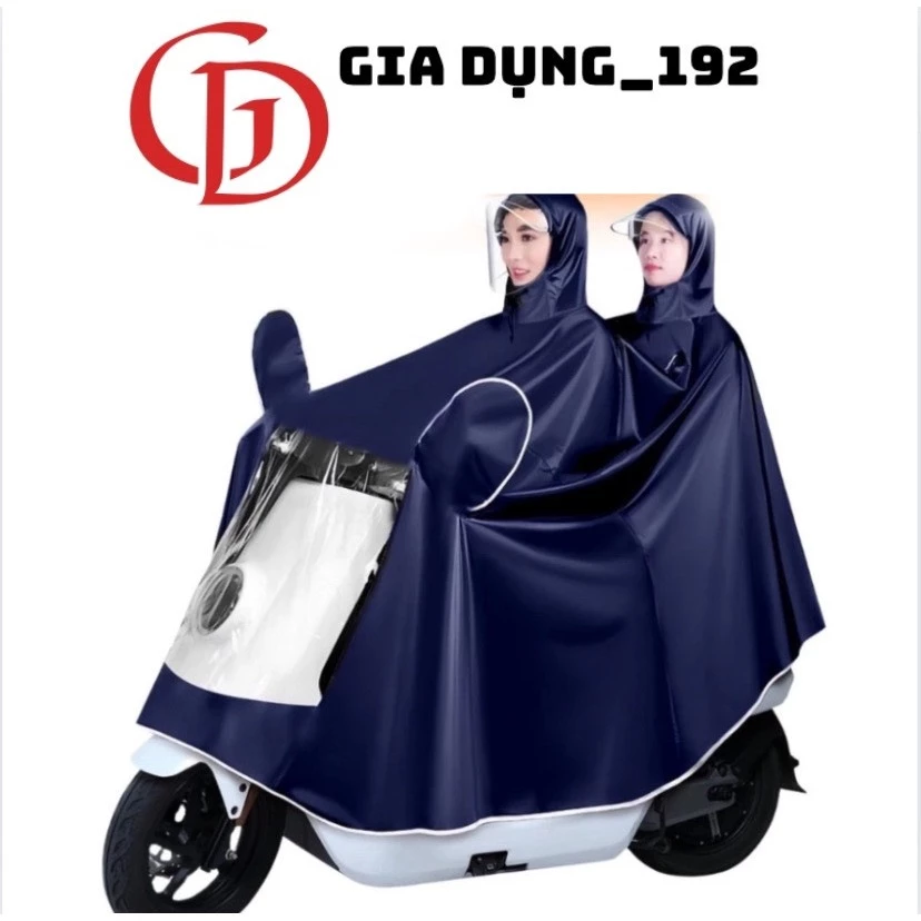 [ CAM KẾT HÀNG Y NHƯ ẢNH ] Áo mưa đi xe máy che phủ toàn thân dành cho 1 người và 2 người mẫu mới 2024