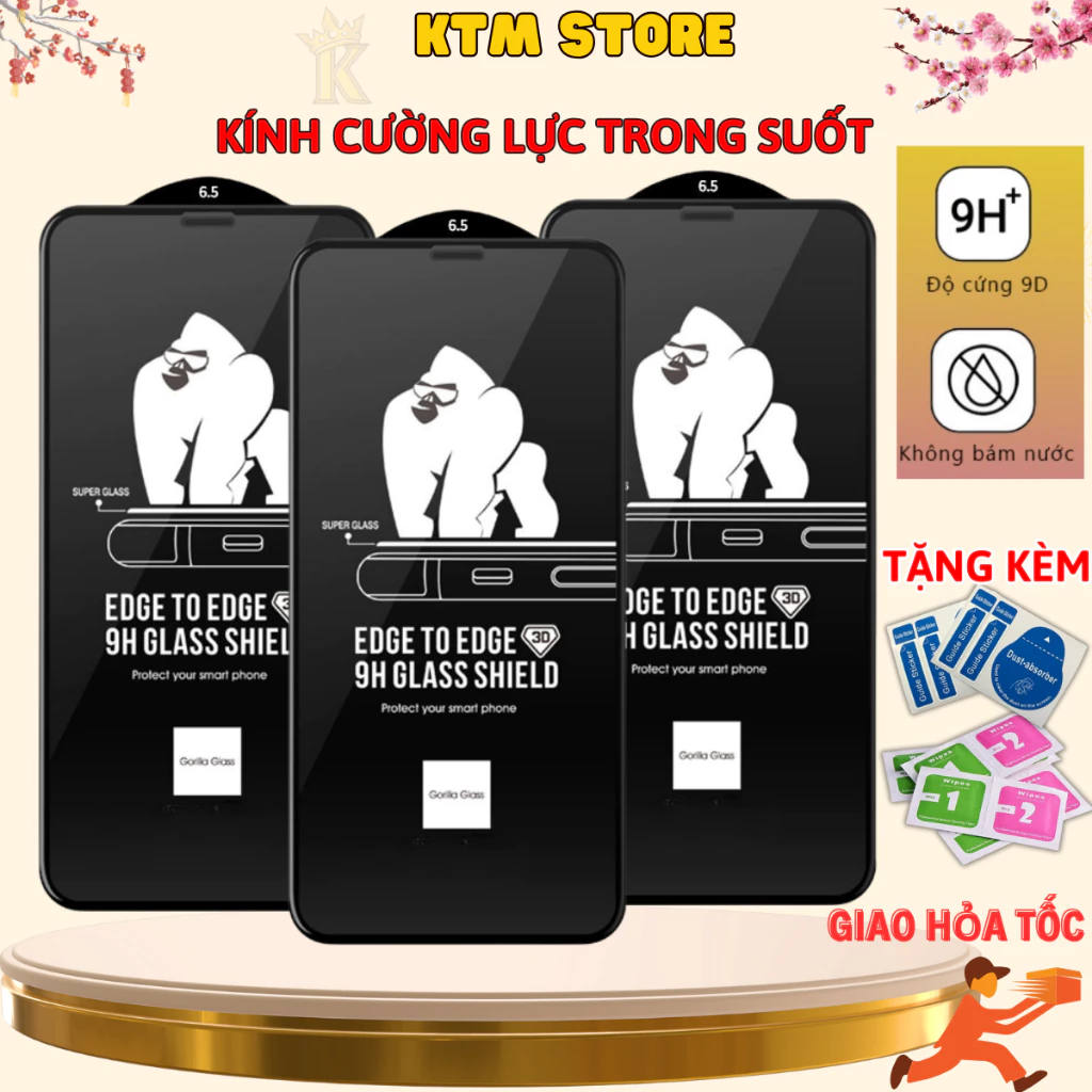 Kính cường lực iphone full màn KTMStore full màn /6splus/7/8plus/x/xs/xsmax/11/12/13/14 15 pro/promax.