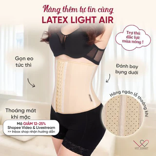 Đai Nịt Bụng Chuẩn Quốc Tế VIETCORSET -  Latex Light Air 17 Xương Siêu Định Hình Siêu Giảm Eo, Thông Hơi Thoáng Khí