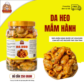 Da Heo Mắm Hành 250g Giòn Rụm Ráo Dầu - Da Heo Chiên Giòn Tóp Mỡ Bì Heo Chiên Giòn Đam Mê Ăn Vặt