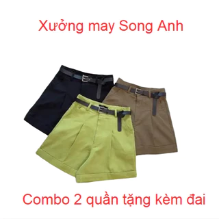 Quần Short Đùi Chất Kaki Loại 1 Nhiều màu không nhăn, đứng dáng