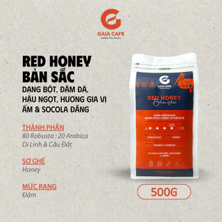 [500GR] Cà phê phin RED HONEY BẢN SẮC Gaia Cafe | Cafe Robusta và Arabica rang xay nguyên chất