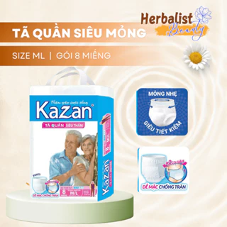 Tã Quần Người Lớn Kazan Thấm Hút Tốt Chống Tràn Đủ 3 Size M / L / XL Cho Người Vệ Sinh Mất Tự Chủ