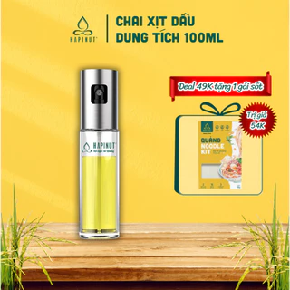 Bình Xịt Dầu Thuỷ Tinh HAPINUT 100ml - Tiện Lợi Đa Năng - Dễ Dàng Mang Đi