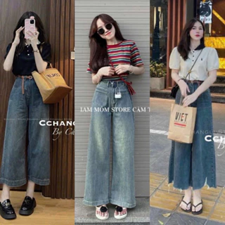 QUẦN SUÔNG DENIM ỐNG RỘNG MẪU MỚI 2023