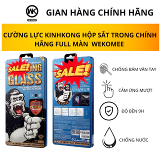 kính cường lực WEKOMEE 038  King Kong Xanh Hộp Sắt CHính Hãng Dành CHo Các Dòng Điện Thoại chính hãng 4D Bảo vệ Màn Hình