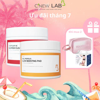 Combo Toner Pad Hỗ Trợ Giảm Mụn Và Dưỡng Sáng Da C'New Lab - 70 Miếng/Hộp