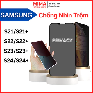 Cường lực Chống Nhìn Trộm Samsung S20 S21 S22 S20Fe S21Fe S21+ S22+ S23+ S23 tặng đủ bộ dán full chống trầy