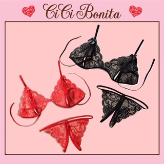 Set đồ lót nữ phối ren sexy,quần lọt khe xẻ đáy gợi cảm CICI BONITA HCM CL01