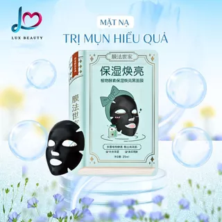 Mặt nạ Đen dưỡng da Mask Family thành phần  thực vật Enzyme dưỡng sáng da, cấp ẩm và trẻ hóa da 25ml x Hộp 10 miếng