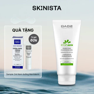 Sữa Rửa Mặt Cho Da Dầu Mụn BABÉ Stop Akn Purifying Cleansing Gel (100ml - 200ml)