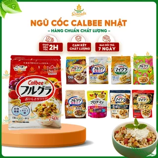 [ĐỦ VỊ DATE MỚI] Ngũ cốc Calbee Giảm Cân Ăn Kiêng Nhật Bản Mix Hoa Quả Trái Cây Sữa Chua Dùng Ăn Sáng (Ngũ Cốc Granola)