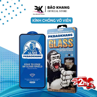 Kính Cường Lực cho iphone KK Full Màn Chống Vỡ Viền cho 7/8 Plus/X/Xs/Xs Max/11/12/13/14/15/Pro/Plus/Pro Max