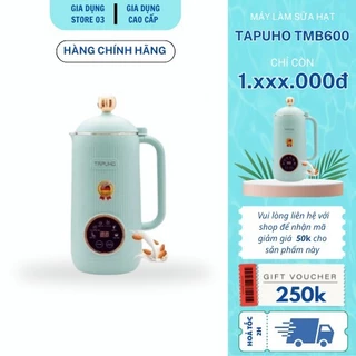 Máy làm sữa hạt Mini TAPUHO TMB600 Chính hãng màu Xanh Pastal 750W Dung tích 0,6L inox 304 25.000 vòng/phút