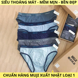 [HÀNG XUẤT KHẨU] Quần Lót Nam MUJI Xuất Nhật Cotton Cao Cấp , Quần Sịp Nam MUJI Tam Giác Siêu Thoáng Mát Kháng Khuẩn