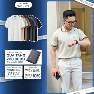 Áo polo nam BASIC CLASSIC vải cá sấu cotton piqué interlock sang trọng, tinh tế - POLOMANOR