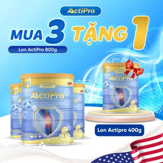 Mua 3 TẶNG 1 Lon 400G, Sữa Non ACTIPRO 850G Dinh Dưỡng Cho Người Viêm Khớp, Thoái Hóa, Trẻ Hóa Xương Khớp Chống Viêm