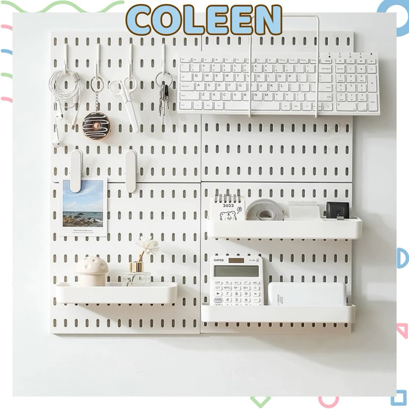 Tấm Nhựa Dán Tường PEGBOARD Kệ Treo Tường Decor Trang Trí Bàn Học COLEEN