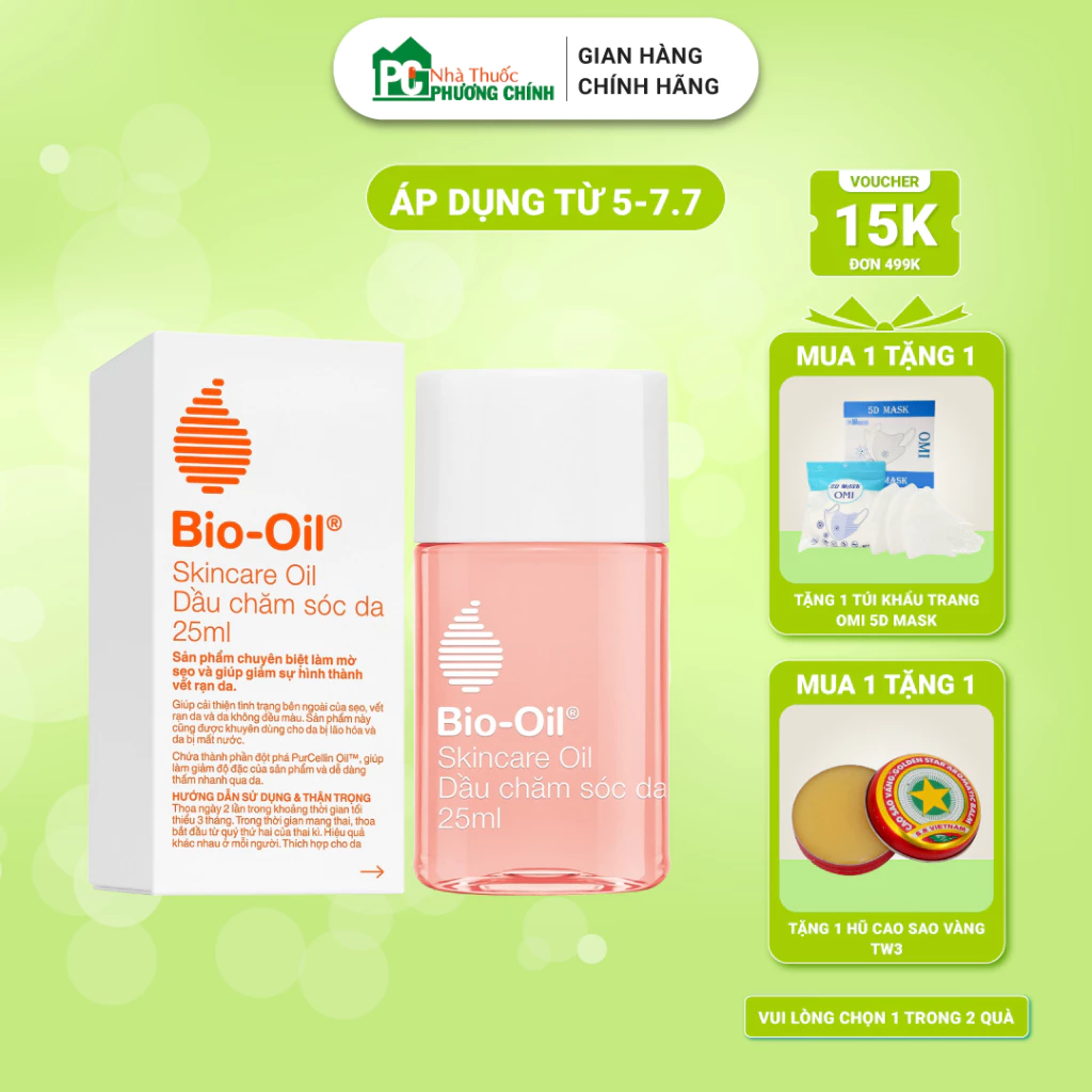 Dầu Rạn Da Bio Oil - Giảm Rạn Da, Mờ Sẹo Và Làm Đều Màu Da (Chai 25ml/60ml/125ml/200ml)