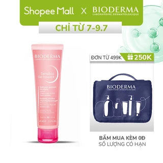 Gel rửa mặt tạo bọt cho da nhạy cảm Bioderma Sensibio Gel Moussant - 45ml