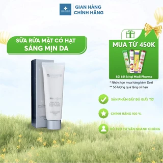 Sữa rửa mặt có hạt sáng mịn da Tenamyd White Lagoon Pure White Refresh Scrub Foam Cleanser - Tuýp 120g