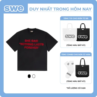 (Tặng Tote Hoặc Tặng Combo Tote và Vớ) Áo Thun Thể Thao Local Brand Unisex FOREVER TEE - Trắng/Đen