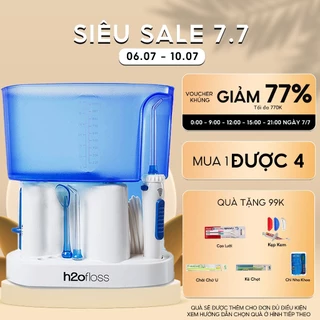 Máy tăm nước gia đình H2ofloss HF7 Classic, bền hơn, mạnh hơn, nhiều đầu tăm hơn