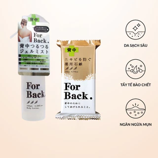 Combo Xà phòng và Lotion xịt For Back Pelican ngăn ngừa mụn lưng ngừa thâm