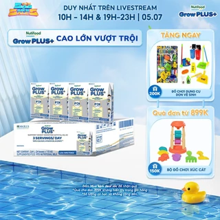 Thùng 24 hộp Sữa Bột Pha Sẵn Nutifood Sweden GrowPLUS+ Cao lớn vượt trội hộp 110 ml