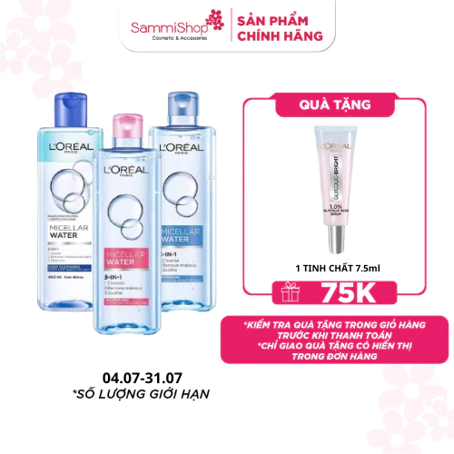 Tẩy Trang Loreal Paris Skincare Micellar 400ml