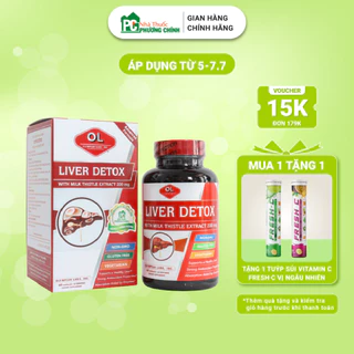 Viên Uống Bổ Gan Liver Detox Olympian Labs - Hỗ Trợ Mát Gan, Giải Độc, Hạ Men Gan (Hộp 60 viên)