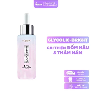 Serum L'Oréal Dưỡng Sáng Glycolic-Bright Instant Glowing Serum 1.0% Glycolic Acid (30ml)