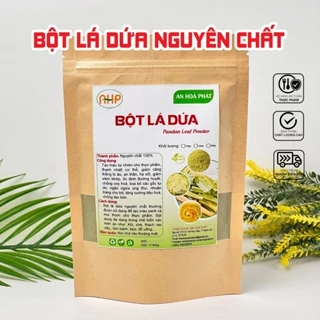 Bột lá dứa nguyên chất 100g, Bột lá nếp sấy lạnh, Làm bánh, Nấu xôi, Tạo màu xanh cho thực phẩm