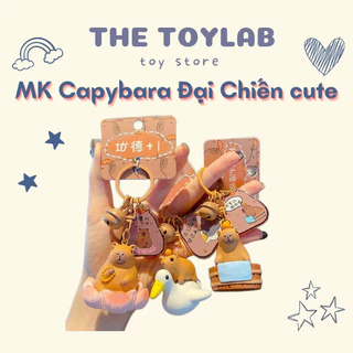 Móc Khóa Chuột Lang Capybara Đại Chiến Siêu Dễ Thương Làm Móc Khóa, Treo Balo, Quà Tặng -THE TOYLAB