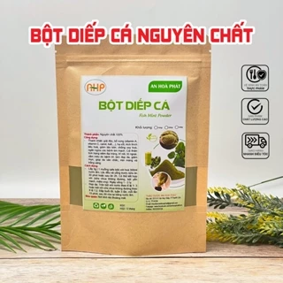 Bột rau diếp cá nguyên chất 100g Sấy Lạnh - Hỗ Trợ Bệnh Trĩ, Tiêu Hóa Tốt, Detox, Trắng Da, Hết Mụn Mờ Thâm