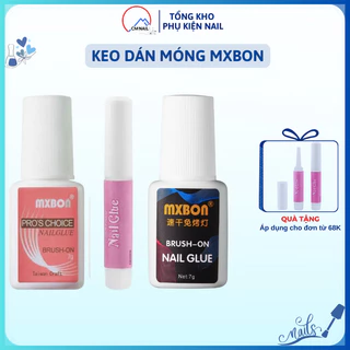 Keo Mxbon - Keo dán móng giả Mxbon chính hãng lọ hồng mẫu mới 7g - phụ kiện nail chuyên nghiệp