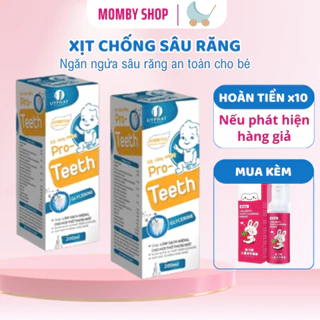 Xịt chống sâu răng cho bé, xịt chống sâu răng Pro Teeth  giúp bé vệ sinh răng miệng, ngăn ngừa sâu răng an toàn cho bé