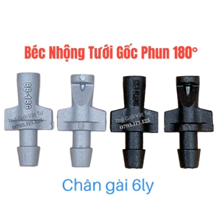 100 Béc Nhộng Phun 1 Bên 180 Độ Nối Ống 6 Ly