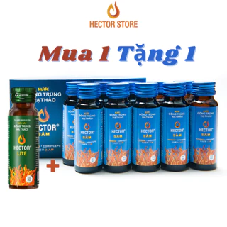 Đông trùng hạ thảo nước Hector kết hợp Sâm (hộp 10 chai) Hector Store VN