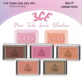 Phấn Má Hồng 3CE New Take Face Blusher 4.5g (Youth Pink - Slide Slowy - How Dare)